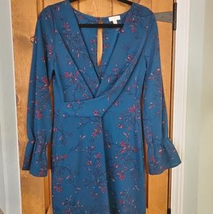 Charming Charlie long sleeve floral dress